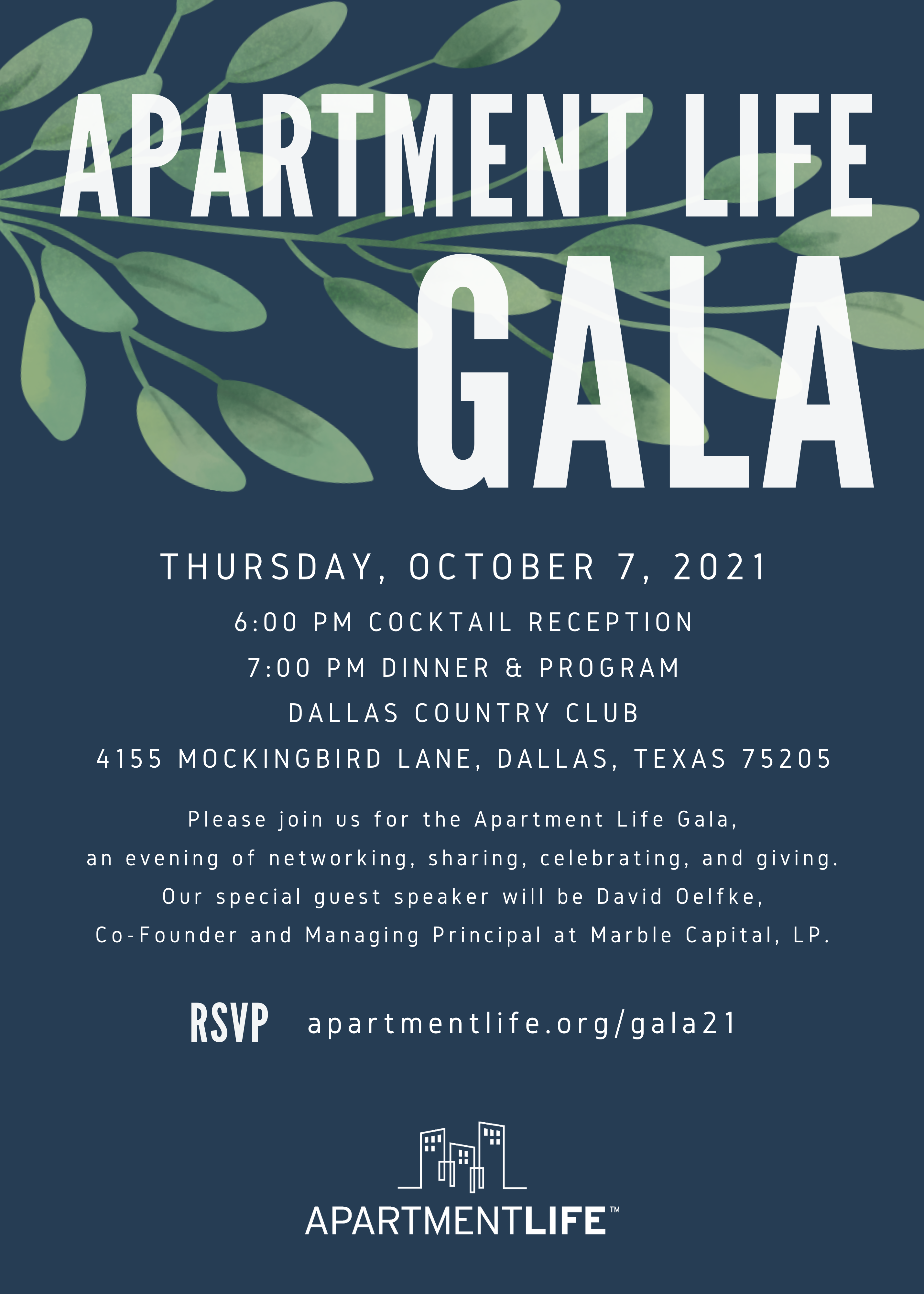 Apartment Life Gala Invite 2021 Apartment Life Gala Invite 2021