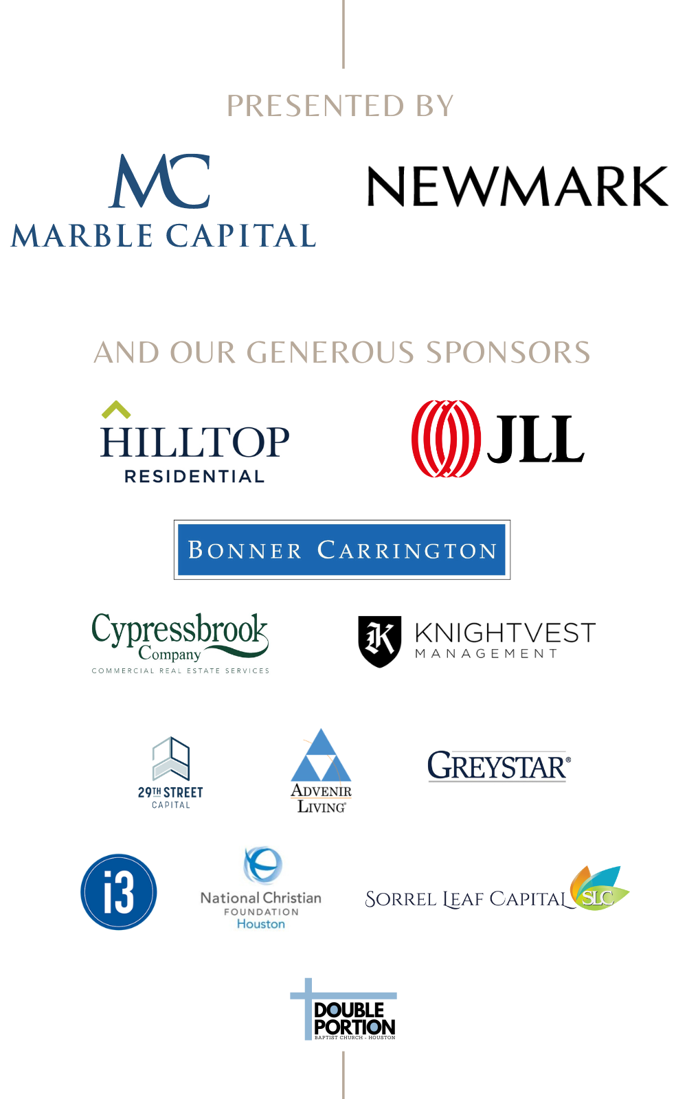 houston gala 2022 sponsors